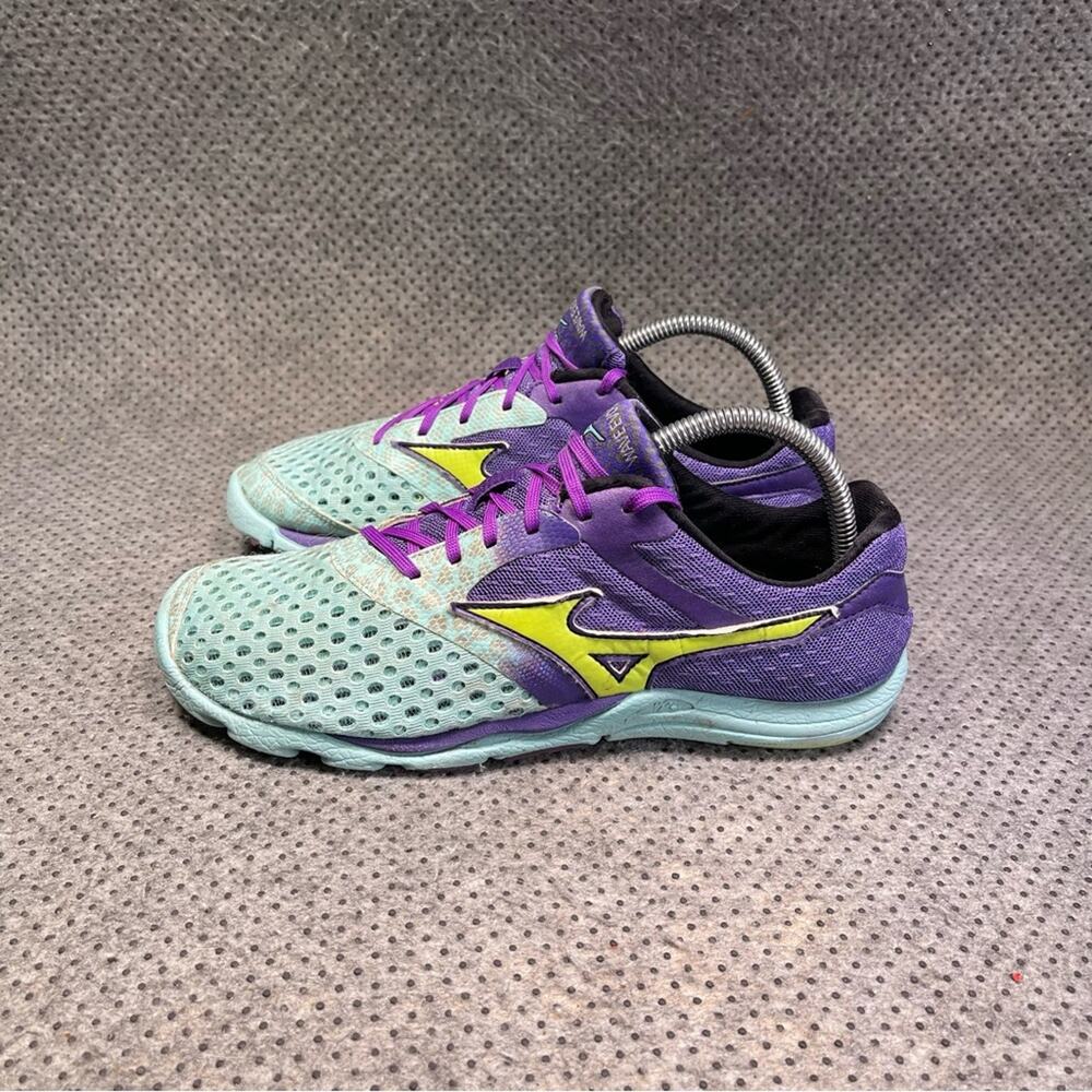 Mizuno Wave Evo Cursoris Blue Purple Running Shoes Size 9 Women’s